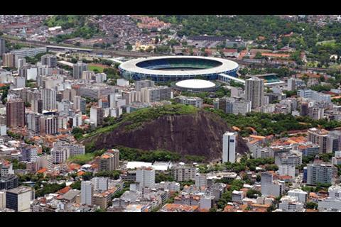 The Maracanã stadium in Rio, which will act as the main Olympic stadium as well as hosting the 2014 World Cup final